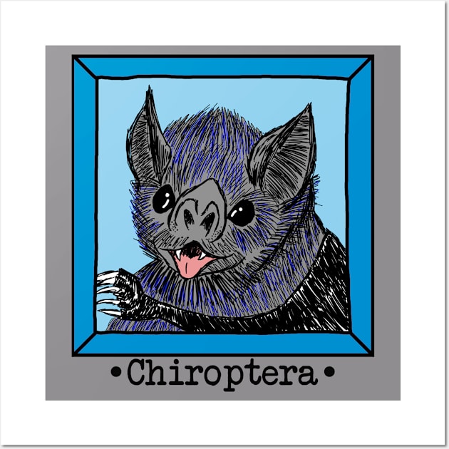 Chiroptera (Bat) T-Shirt Wall Art by Animal Fun Facts